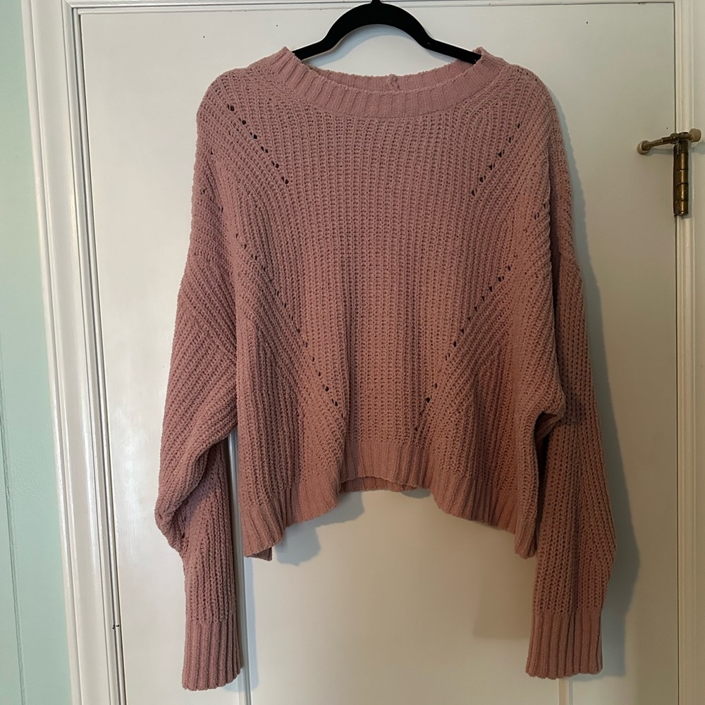 Blush Cropped Sweater from American Eagle